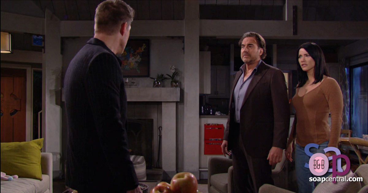 Deacon confronts Steffy about Sheila's death